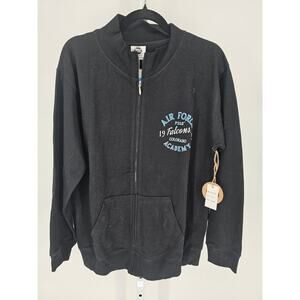 Air Force Academy Falcons Mens Sz XL Full Zip Hoodie Black NEW by MV Sports